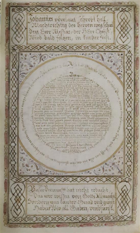 Johannes Kirchring the Younger. Psalter in the German translation of Martin Luther. A calligraphic manuscript on vellum and paper